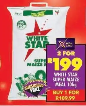 Shoprite White Star Super Maize Meal-10Kg offer