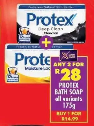 Shoprite PROTEX BATH SOAP all variants 175g offer