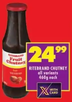 Shoprite Ritebrand Fruit Chutney offer