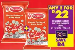 Shoprite Messaris bubbles flavoured maize snack offer