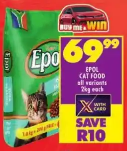 Shoprite Epol cat food offer