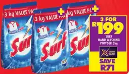 Shoprite Surf hand washing powder offer