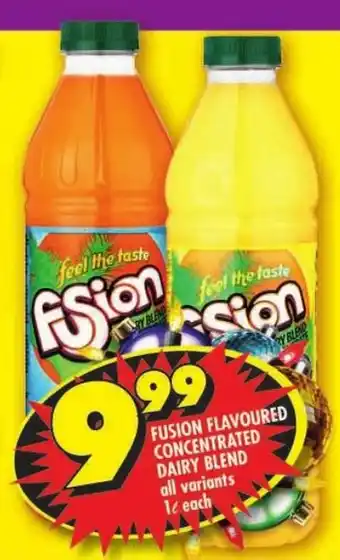 Shoprite Fusion flavoured concentrated dairy blend offer