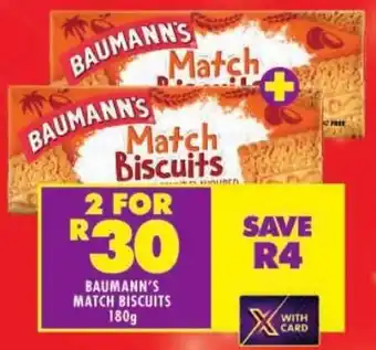 Shoprite Baumann's match biscuits offer