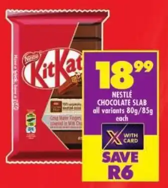 Shoprite Nestle chocolate slab offer