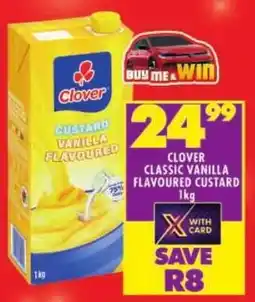 Shoprite Clover classic vanilla flavoured custard offer