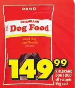 Shoprite Ritebrand dog food offer