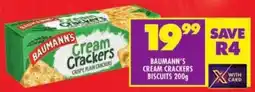 Shoprite Baumann's cream crackers biscuits offer