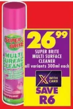 Shoprite Super brite multi surface cleaner offer