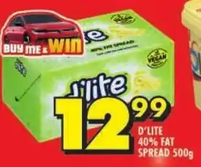 Shoprite D'lite 40% fat spread offer