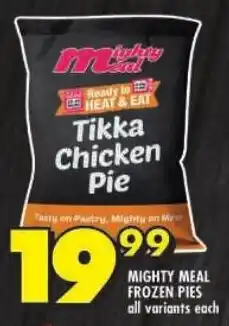 Shoprite Mighty meal frozen pies offer