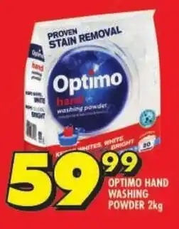 Shoprite Optimo hand washing powder offer