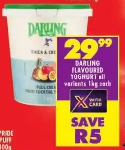 Shoprite Darling flavoured yoghurt offer