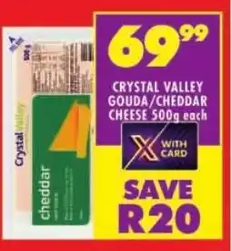 Shoprite Crystal valley gouda/ cheddar cheese offer