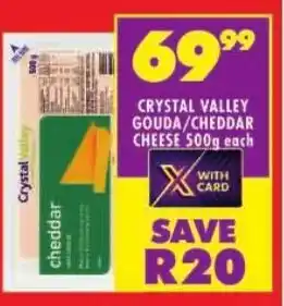 Shoprite Crystal valley gouda/ cheddar cheese offer