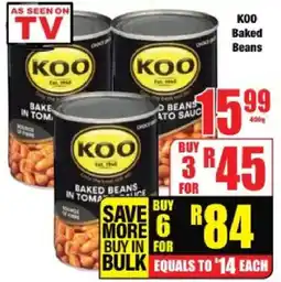 Boxer KOO Baked Beans offer