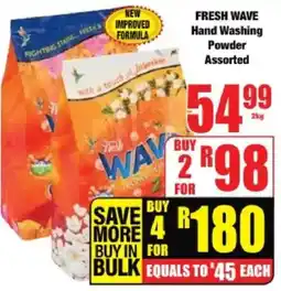 Boxer FRESH WAVE Hand Washing Powder Assorted offer