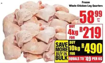 Boxer Frozen Whole Chicken Leg Quarters offer