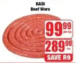 Boxer KASI Beef Wors offer