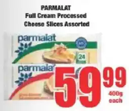 Boxer PARMALAT Full Cream Processed Cheese Slices Assorted offer