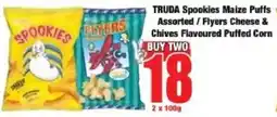 Boxer TRUDA Spookies Maize Puffs Assorted/ Flyers Cheese & Chives Flavoured Puffed Corn offer