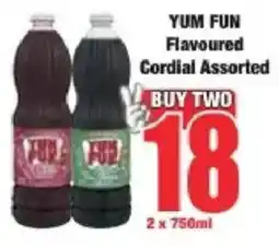 Boxer YUM FUN Flavoured Cordial Assorted offer