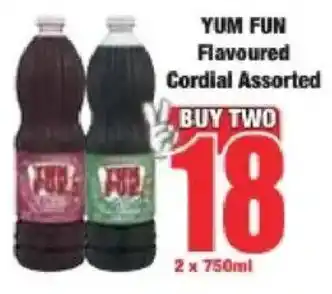 Boxer YUM FUN Flavoured Cordial Assorted offer