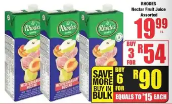 Boxer RHODES Nectar Fruit Juice Assorted offer