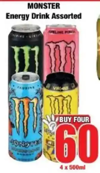 Boxer MONSTER Energy Drink Assorted offer