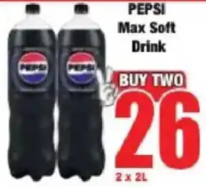 Boxer PEPSI Max Soft Drink offer