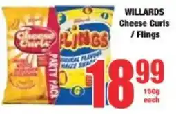 Boxer WILLARDS Cheese Curls/ Flings offer
