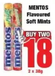 Boxer MENTOS Flavoured Soft Mints offer