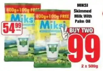 Boxer MIKSI Skimmed Milk With Palm Oil offer