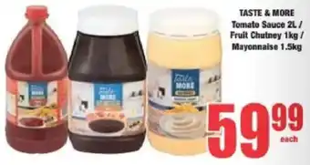 Boxer TASTE & MORE Tomato Sauce/ Fruit Chutney/ Mayonnaise offer