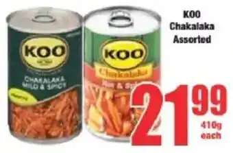 Boxer KOO Chakalaka Assorted offer