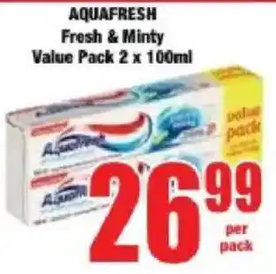 Boxer AQUAFRESH Fresh & Minty Value Pack offer