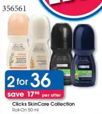 Clicks Clicks SkinCare Collection Roll-On offer