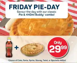 Pick n Pay Pie & 440ml Buddy combo offer