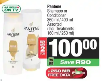 KwikSpar Pantene Shampoo or Conditioner Assorted offer