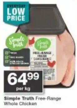 Checkers Simple Truth Free-Range Whole Chicken offer
