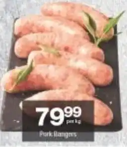 Checkers Pork Bangers offer
