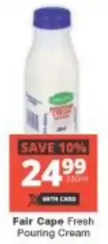 Checkers Fair Cape Fresh Pouring Cream offer