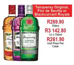 Johnny's Liquor Hypermarket Tanqueray Original, Flor de Sevilla or Blackcurrant Royale offer