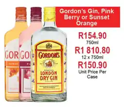 Johnny's Liquor Hypermarket Gordon's Gin, Pink Berry or Sunset Orange offer