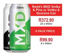 Johnny's Liquor Hypermarket Redd's MXD Vodka & Pine or Vodka & Guarana Can offer