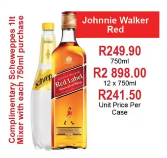 Johnny's Liquor Hypermarket Johnnie Walker Red offer