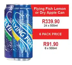 Johnny's Liquor Hypermarket Flying Fish Lemon or Dry Apple Can offer