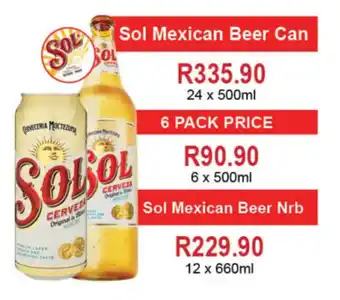 Johnny's Liquor Hypermarket Sol Mexican Beer Can offer