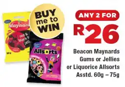 OK Liquor Beacon Maynards Gums or Jellies or Liquorice Allsorts Asstd. offer