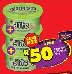 Shoprite D'lite 37% fat spread offer